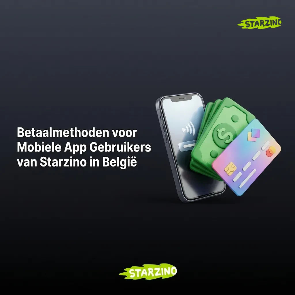 Starzino mobile app payment methods for Belgian users including Visa, Mastercard, Bancontact, and digital wallets