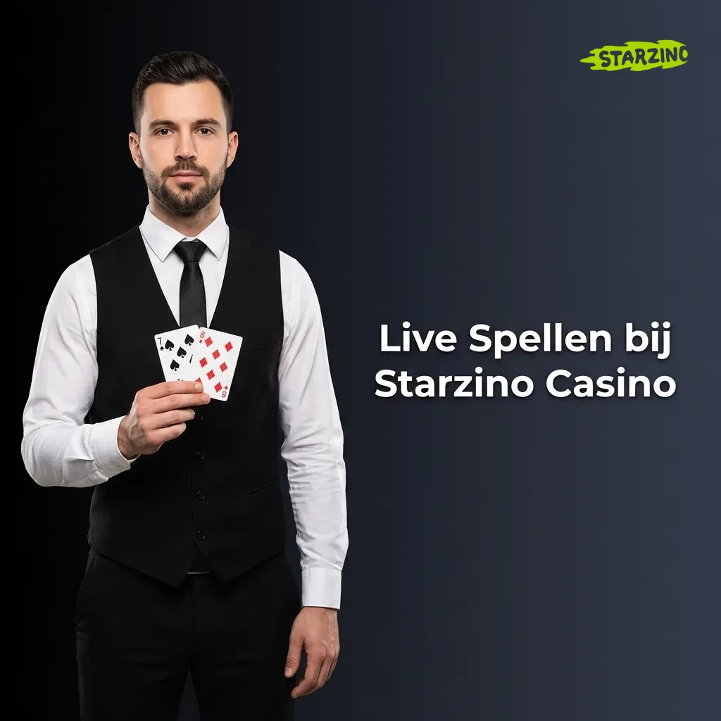 Live casino games at Starzino with roulette, blackjack, baccarat, poker tables and interactive TV game shows