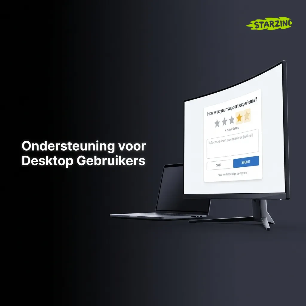 Desktop klantenservice contactopties: live chat, e-mail, telefoon en social media ondersteuning voor gebruikers